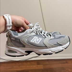 NEW BALANCE 530 Womens Gray and White Running Shoes